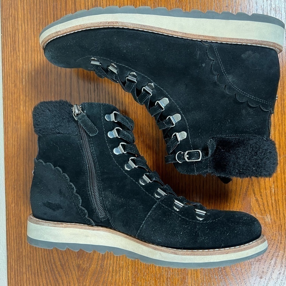 Kate Spade Maira Combat Boots Suede Gorpcore Hiking Shoes Size 9